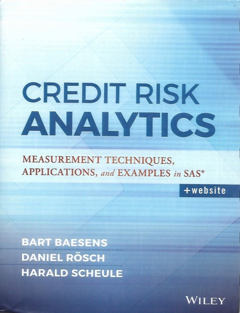 Credit Risk Analytics - Front Cover