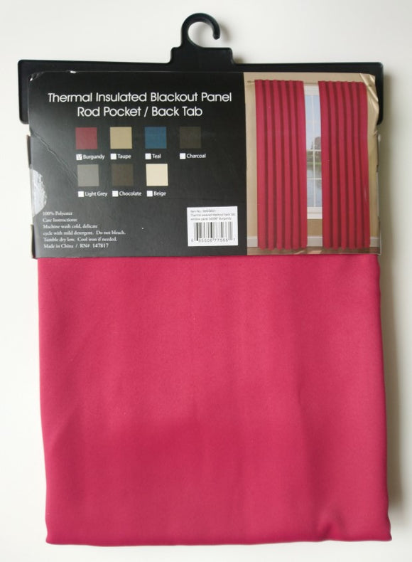 Maria Thermal Insulated Blackout Panel Rod Pocket
