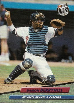 1992 Fleer Ultra Baseball Card #456 Damon Berryhill