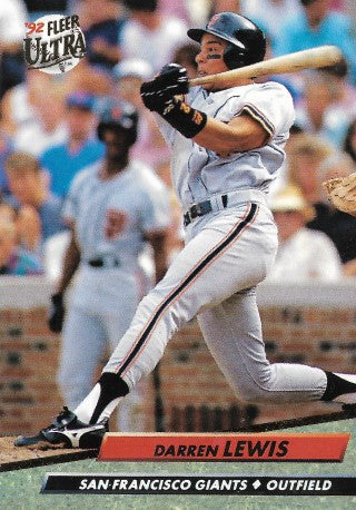1992 Fleer Ultra Baseball Card #292 Darren Lewis