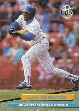 1992 Fleer Ultra Baseball Card #383 Darryl Hamilton