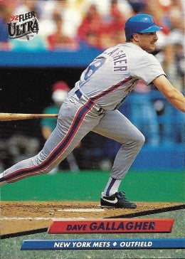1992 Fleer Ultra Baseball Card #530 Dave Gallagher