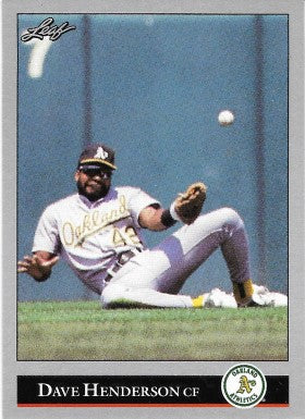 1992 Leaf Baseball Card #232 Dave Henderson
