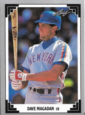 1991 Leaf Baseball Card #20 Dave Magadan