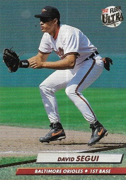 1992 Fleer Ultra Baseball Card #308 David Segui