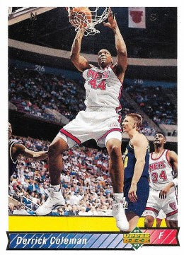 1992-93 Upper Deck Basketball Card #124 Derrick Coleman