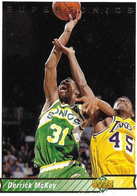 1992-93 Upper Deck Basketball Card #235 Derrick Mckey