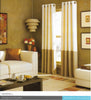 Curtainworks Kendall Color Block Grommet Curtain Panel, 84-Inch, Ivory