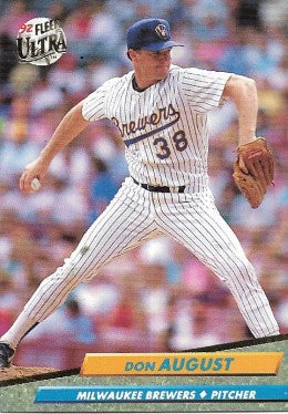 1992 Fleer Ultra Baseball Card #78 Don August
