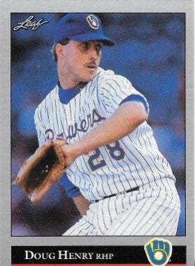 1992 Leaf Baseball Card #80 Doug Henry