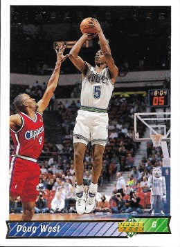 1992-93 Upper Deck Basketball Card #103 Doug West