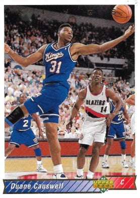 1992-93 Upper Deck Basketball Card #207 Duane Causwell