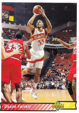 1992-93 Upper Deck Basketball Card #166 Duane Ferrell