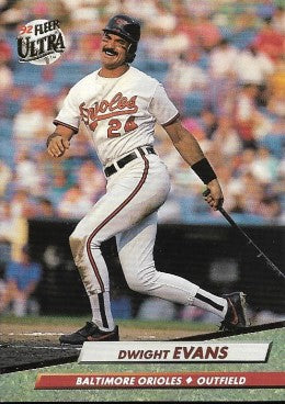 1992 Fleer Ultra Baseball Card #3 Dwight Evans