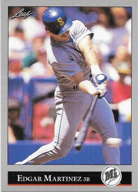 1992 Leaf Baseball Card #197 Edgar Martinez