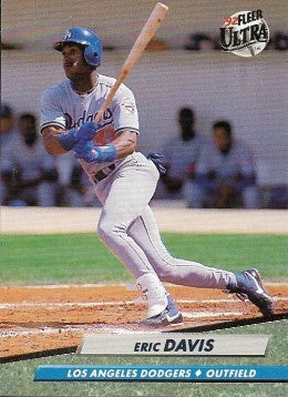 1992 Fleer Ultra Baseball Card #503 Eric Davis