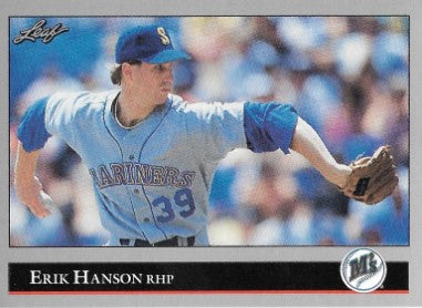 1992 Leaf Baseball Card #23 Erik Hanson