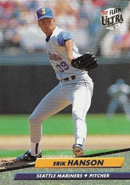 1992 Fleer Ultra Baseball Card #124 Erik Hanson