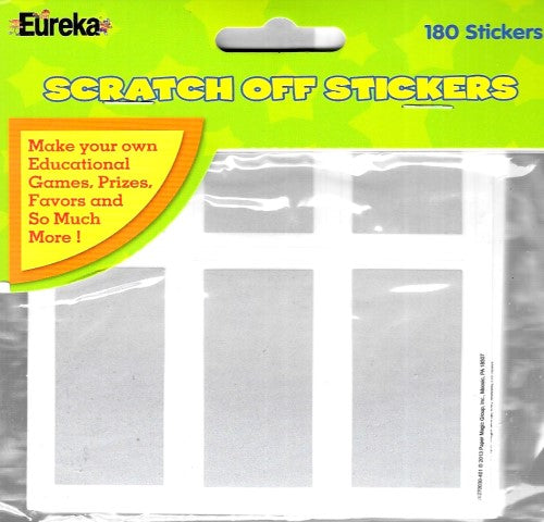 Eureka Rectangles Scratch-Off Stickers