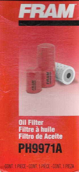 FRAM PH9971A Heavy Duty FF/By- Pass Lube Spin-On Oil Filter – Near New ...