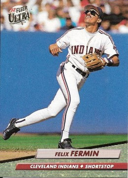 1992 Fleer Ultra Baseball Card #49 Felix Fermin