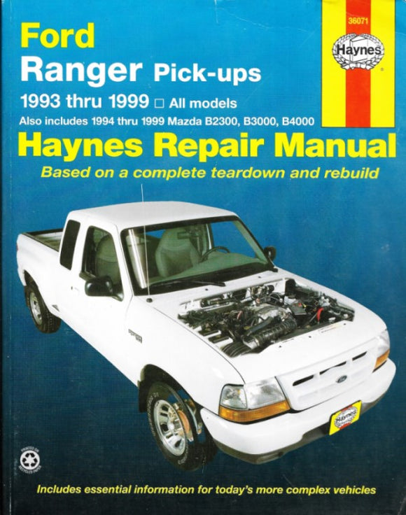 Haynes Repair Manual - Ford Ranger Pick-ups