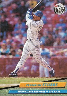 1992 Fleer Ultra Baseball Card #390 Franklin Stubbs