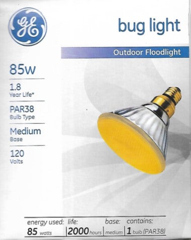 Ge Outdoor Floodlight Bug light 85W PAR38 Light Bulb