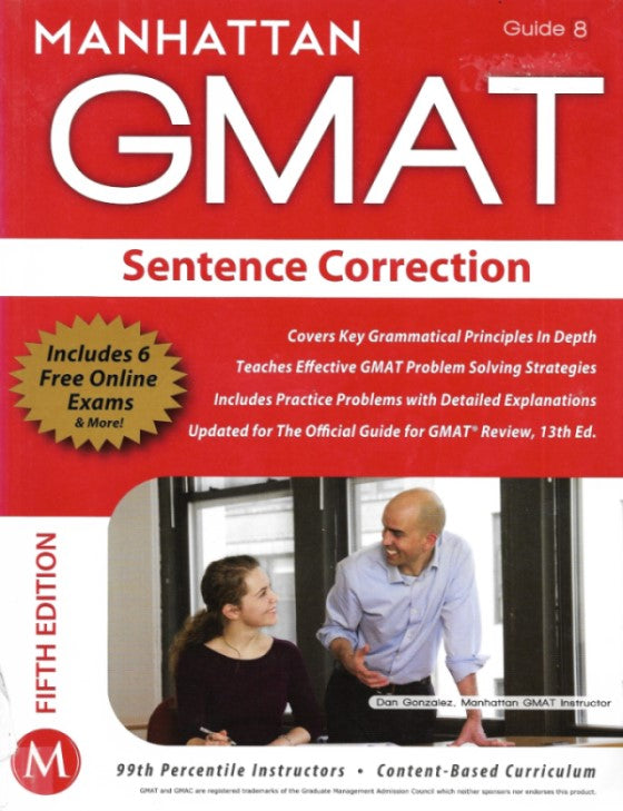 Sentence Correction GMAT Strategy Guide Guide 8, (Sentence Correction) 5th Edition