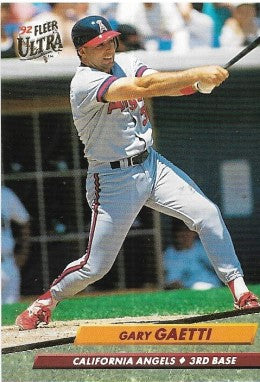 1992 Fleer Ultra Baseball Card #26 Gary Gaetti