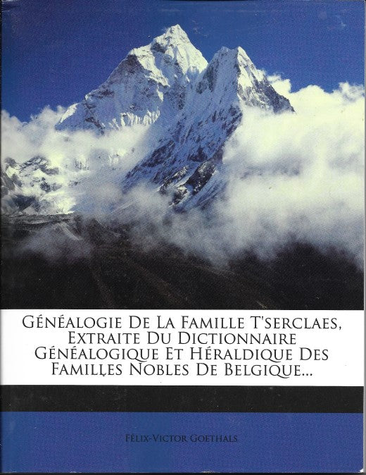 Généalogie De La Famille T'serclaes