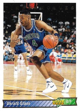 1992-93 Upper Deck Basketball Card #186 Gerald Glass