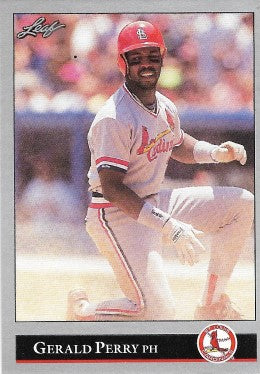 1992 Leaf Baseball Card #122 Gerald Perry