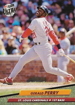 1992 Fleer Ultra Baseball Card #572 Gerald Perry