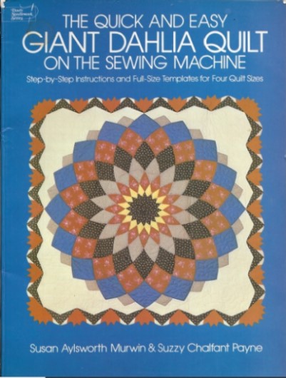 The Quick and Easy Giant Dahlia Quilt on the Sewing Machine