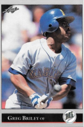 1992 Leaf Baseball Card #65 Greg Briley