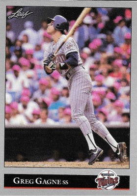 1992 Leaf Baseball Card #146 Greg Gagne