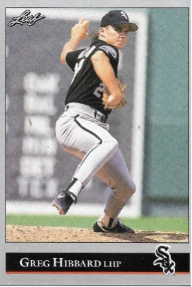 1992 Leaf Baseball Card #169 Greg Hibbard