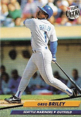 1992 Fleer Ultra Baseball Card #120 Greg Briley