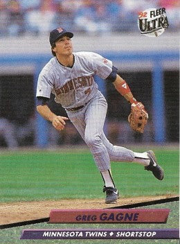 1992 Fleer Ultra Baseball Card #395 Greg Gagne