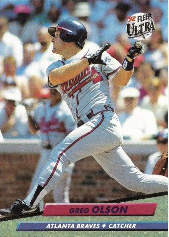 1992 Fleer Ultra Baseball Card #166 Greg Olson