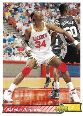1992-93 Upper Deck Basketball Card #136 Hakeem Olajuwon