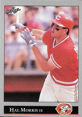 1992 Leaf Baseball Card #205 Hal Morris