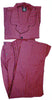 Hanes Men’s Woven Plain-Weave Pajama Set, Red Plaid, XL