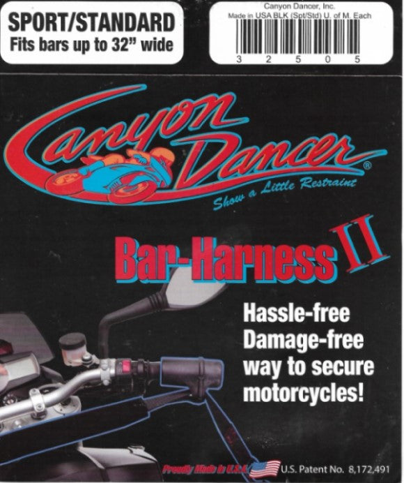 Canyon Dancer Black Motorcycle Short Bar-Harness II - Open packing