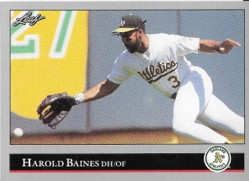 1992 Leaf Baseball Card #126 Harold Baines