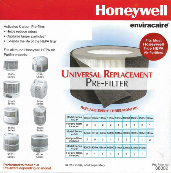 Honeywell 38002, Universal Activated Carbon Pre-Filter,