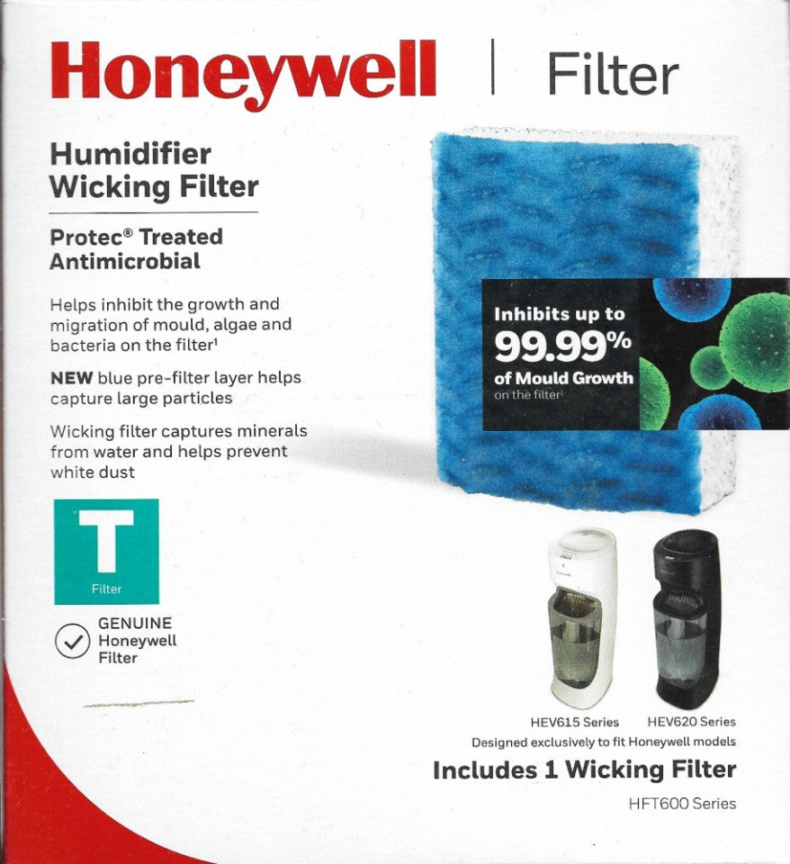 Honeywell HFT600 Replacement Wicking Humidifier Filter (Filter T) Whit ...
