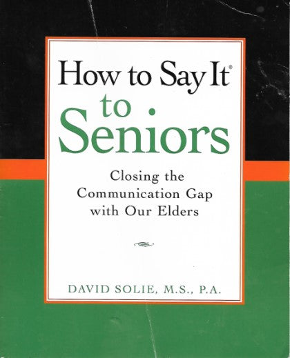How to Say It to Seniors - Front