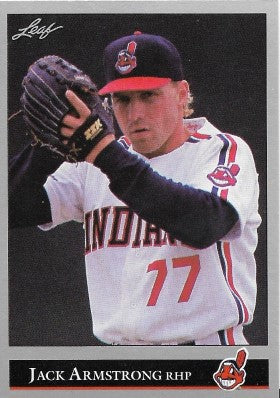 1992 Leaf Baseball Card #247 Jack Armstrong